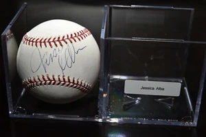 Béisbol JESSICA ALBA autografiado RAWLINGS firmado - Imagen 1 de 2