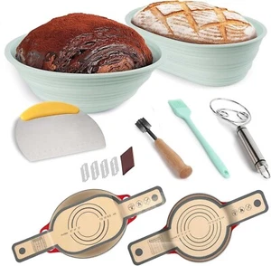 Starter Kit Silicone Impasto Sourdo Pane Forniture da Forno con Strumenti per Fare - Foto 1 di 7