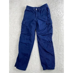 Polo Ralph Lauren Boys Cargo Pants Elastic Waist Blue Size 8 - Picture 1 of 7