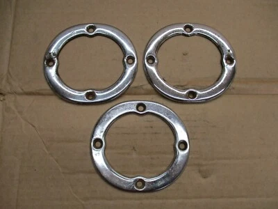 2 Vintage MG Chrome Gear Shift Boot Retainer Ring  AE2 - Image 1 of 4