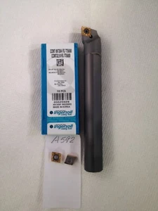 NEW 3/4" CARBIDE BORING BAR C12-SCLCR-3 W/ 10 INGERSOLL CCMT 32.51 INSERTS A592 - Picture 1 of 7