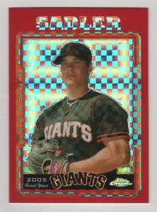 2005 Topps Update Chrome Red X-fractor #152 Billy Sadler Giants #32/65 BV $8 - Bild 1 von 1