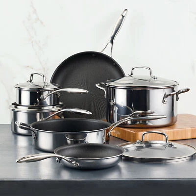 Circulon C1 10-piece Clad Stainless Steel, ScratchDefense Non-Stick Cookware Set - Image 1 of 4