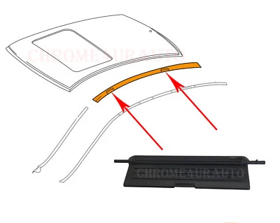 Roof Rack Port Cover Trim for Mercedes-Benz E Class W212 S212 (95mm x 30mm) - Image 1 of 4