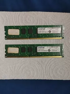 Crucial 8GB DDR3 Desktop RAM 1333MHz 240-Pin UDIMM PC3-10600 1.5V Memory CL9 LOT - Picture 1 of 6