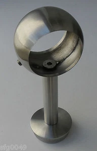 Edelstahl Handlaufstütze V2A Halter Handlaufträger Pfosten Geländer Konsole VA.. - Bild 1 von 3