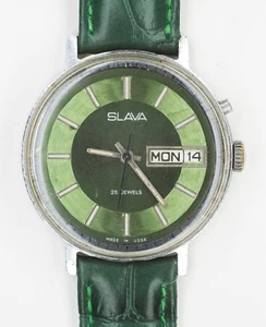 Reloj Pulsera Hombre Vintage SLAVA 2428 Mecánico Soviético 25 Joyas URSS - Imagen 1 de 9