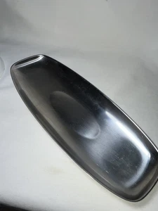 Vtg MCM Alessi Italy International Stainless 18/8 SS Steel Tray Dish 4018 - Bild 1 von 9