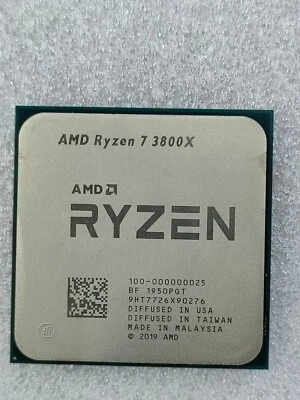 AMD Ryzen 7 3800X Desktop CPU Processor Socket AM4 100-000000025 8 cores R7 - Image 1 of 3