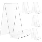  5 Pcs Acrylic Office Clear Frames Sign Holder Table Top Bookshelf