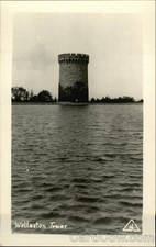 RPPC Wollaston Tower,MA Norfolk County Massachusetts AZO Real Photo Post Card