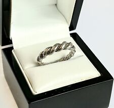 925 Silver Celtic Ring / Rope Twist Celtic Medieval Design / Vintage Ladies