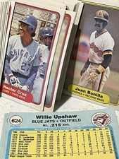 1982 Fleer Baseball Cards Complete Your Set U Pick #'s 276-499 EX/MT