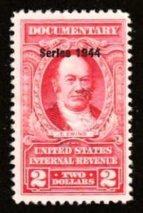 U. S. Revenue ~Scott R424 ~ Series 1945 ~ $2 Red ~ DOCUMENTARY ~ Mint NG - Picture 1 of 1