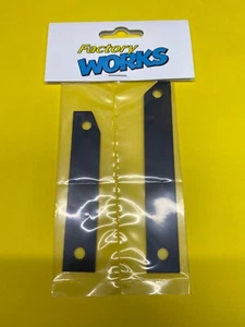 Factory Works VTG A&L Yokomo ZC-119 YZ10 Repro Battery Hold Down Strap Plates - Picture 1 of 3