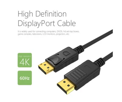 2M DisplayPort auf Display Port Kabel DP auf DP Verbindungskabel 4K - Bild 1 von 4