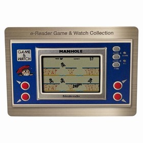 Nintendo e-Reader GBA Manhole Game & Watch Card 2002 Vintage