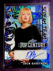 2025 Leaf Pop Century DREW BARRYMORE AUTO BLUE #d 1/1 Scream Team - Bild 1 von 2