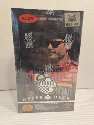 1996 Upper Deck Road to The Cup Factory Sealed NASCAR Racing Box 40 Pack Sealed - Image 1 of 4