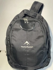 LARGE SWISS PEAK BLACK BACKPACK MULTI COMPARTMENTS LAPTOP TRAVEL WORK - Afbeelding 1 van 8
