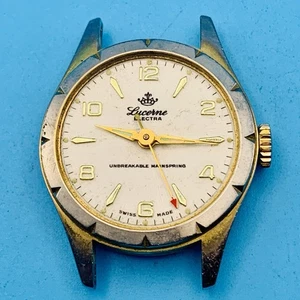LUCERNE ELECTRA Vintage Men’s Swiss Hand Wind Wristwatch SOLD AS IS PARTS/REPAIR - Picture 1 of 12