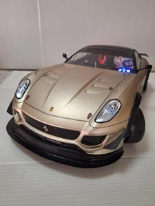 1/10 Scale Rc Car Body Ferrari 599Xx Gold On-Road Touring Car Shell With Led - Picture 1 of 5