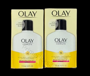 Lotto di 2 π Olay Complete UV365 SPF 15 crema idratante regolare 4 oz SCAD 03/25-06/25 - Foto 1 di 4