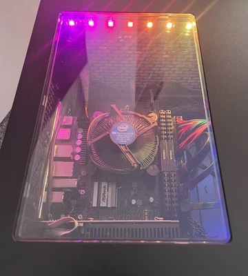 Corsair Mini ITX PC - Intel Core i3 / MSI GT710 / 8GB RAM / 120GB SSD / Win11 - Image 1 of 4