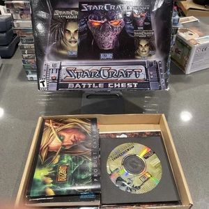 VNTG 1998 PC Starcraft Battle Chest + Brood War Expansion with Poster - Picture 1 of 7