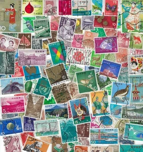 Sammlung von 100 verschiedenen Briefmarken aus Japan .................24R.......Y-1023 - Bild 1 von 1