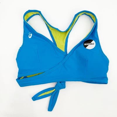 Top de bikini de voleibol de playa ASICS talla extra pequeña NUEVO reversible UPF natación nuevo sin etiquetas Foto 1 de 4