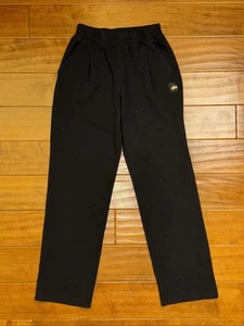 Alo Yoga Sweatpants Womens Medium Black Straight Leg Fleece Drawstring Pockets - Picture 1 of 24
