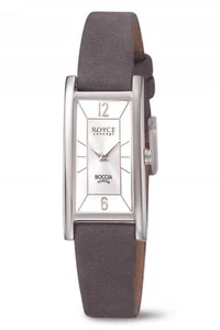 Boccia 3352-01 Titan Damenuhr mit grauem Lederband Saphirglas - Bild 1 von 1