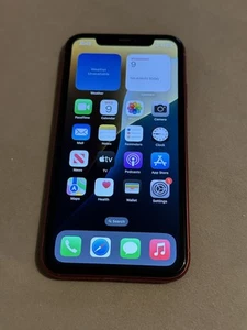 iPhone 11 Red 64GB Cracked Back - Zdjęcie 1 z 7
