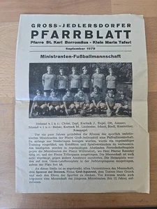 Großjedlersdorf Wien 21 Floridsdorf Pfarrblatt 1979 Jedlsee - Picture 1 of 4