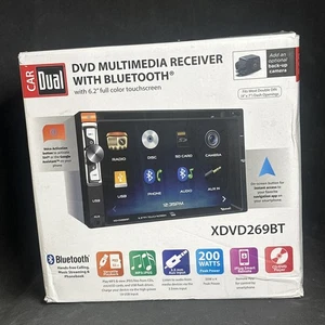Dual Electronics XDVD269BT 6.2 inch Multimedia Touch Screen Car Stereo Receiver - Picture 1 of 19