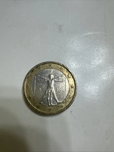 Rare Italy 1 Euro Coin 2002 – Vitruvian Man – Collectible – Sold as is - Picture 1 of 19