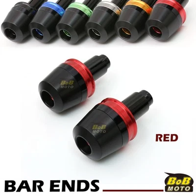 CNC C-Dome Handle Bar Ends For Aprilia Dorsoduro 1200 750 Shiver 900 RSV4 R RR - Image 1 of 4