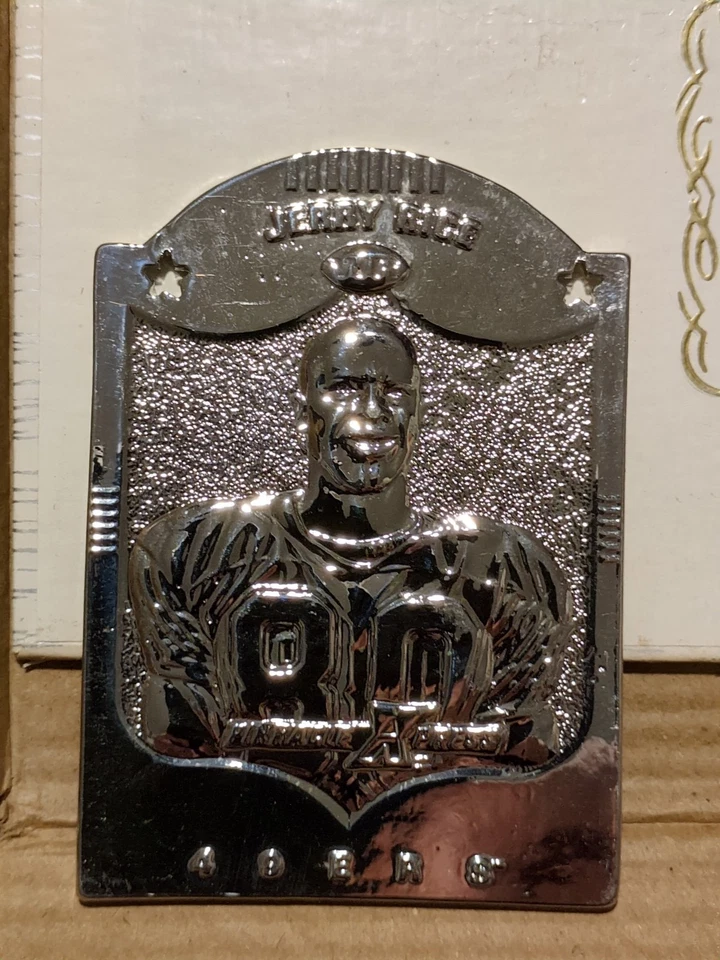 1997 Pinnacle X-Press Metal Works SILVER  Jerry Rice  /400 Card #11 - Image 1 of 2