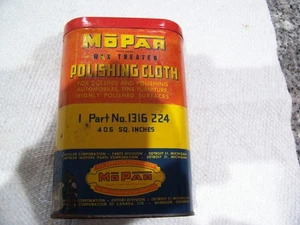 Vintage Mopar Dose und Wachsbehandeltes Poliertuch Teilenr. 1316-224 - VC-444 - Bild 1 von 2