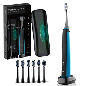 Tristan Auron Schallzahnbürste inkl. UV-Etui, 6 Bürstenköpfe - SonicMaster blau - Bild 1 von 9
