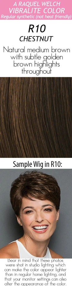 Raquel Welch Winner Petite Wig Short R10 Chestnut Hair Color by HAIRUWEAR