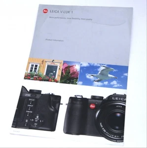 Leica V-Lux 1 Digital Camera Leaflet / Flyer - 1 Page (Double Sided) - Picture 1 of 2