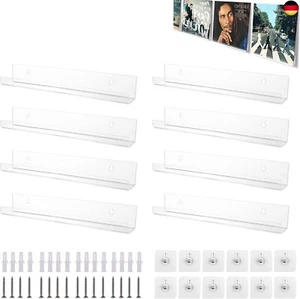 APACALI 8 Stück Vinyl Schallplatten Wandhalterung, 30,5 x 4,5 x 4,5 cm Vinyl - Bild 1 von 7
