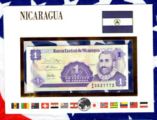 E Banknotes of All Nations Nicaragua 1991 1 Centavos P-167a UNC Lucky 3527772