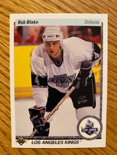 1990-91 Upper Deck Rob Blake Star Rookie Card #45 Los Angeles Kings HOF