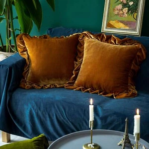 Velvet Throw Pillow Cover Soft Decorative Luxurious Solid Square Cushion Case... - Picture 1 of 6