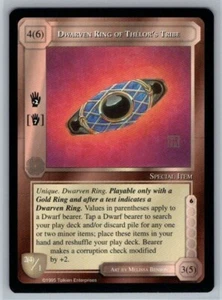 Dwarven Ring of Thelor's Tribe NM Limited The Wizards Middle Earth CCG LoTR - Picture 1 of 2