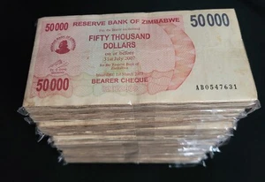Simbabwe 1000 x 50000 Dollars 2007 Pick - 47 - 1000 Stück - gebraucht - Bild 1 von 3