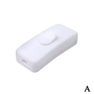 Inline Switch 2a Black White For Table Standard Lamp Cord Electric Light `.` - Picture 1 of 18